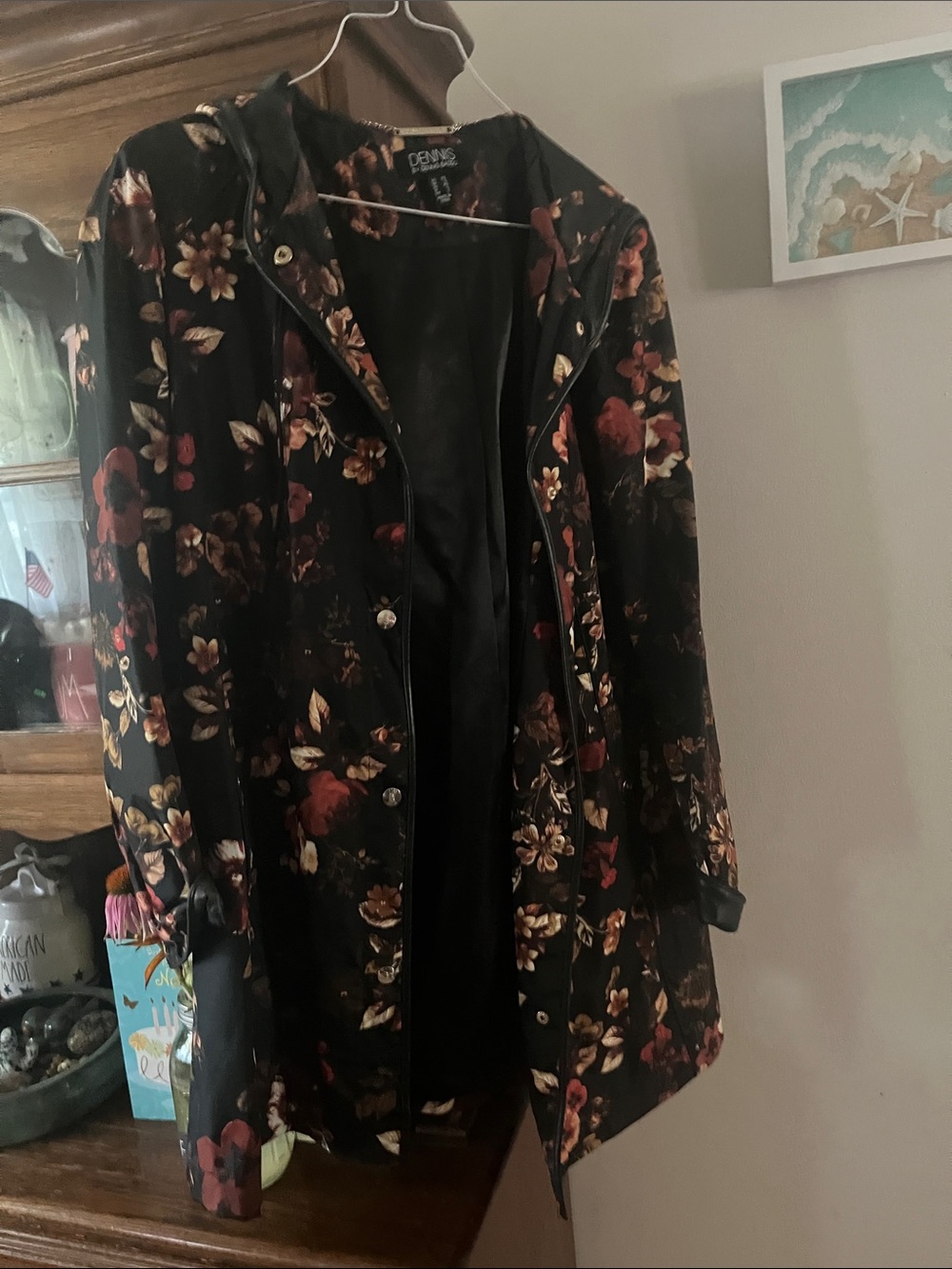 Dennis Basso trench coat barely worn looks new